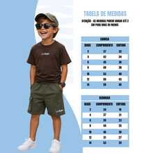 Conjunto Infantil Masculino Camiseta de Algodão Bermuda Moletinho para Meninos - Verde - Visão 10