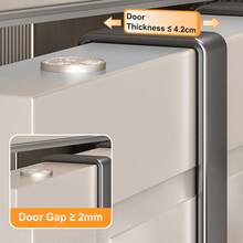 1pc Heavy Duty Multi-Function Metal Towel Rack, Carbon Steel Door Hook - | Space-Saving Vertical Design Hook Storage Rack | Bathroom Door Towel Rack, Titanium Gold, No Drilling Required, Suitable For Bedroom - Multicolor - View 7