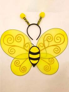 Cute Wasp Costume Wings, Bee Role Play Costume Accessories, Stage Performance Props, Suitable For Halloween, Christmas Party, Costume Party And Various Theme Cosplay Activities, Ideal Holiday Gift For Family And Friends - Multiple Styles - View 6