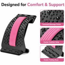 4-Level Adjustable Premium Back Stretcher, For Relieving Lower Back And Waist Pain - With Comfortable EVA Massage Straps - Durable Portable Spinal Decompression Board, Suitable For Column Exercises, Relaxation, Yoga, Fitness, Etc. - 1 Massage Stretcher - View 6