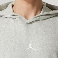 Nike Jordan Dri-FIT Sport 純色透氣速乾針織連帽無袖T卹背心 男款 麻灰 - 麻灰 - 查看 5