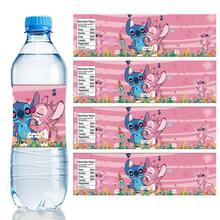 Hasbro 粉色史迪奇主題水壺貼紙，卡通生日派對裝飾，可重複使用黏貼貼紙 - 彩色 - 查看 5
