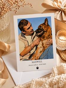 Personalized Greeting Cards With Envelopes, Custom Printed Cards With Multiple Photos And Text, Birthday Cards, Thank You Cards, Wedding Cards, Pet Cards, Suitable For Various Occasions - Multicolor - View 3