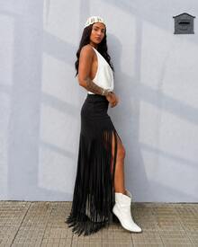Women Skirts - Black - View 3