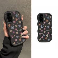 Fashionable And Cute Anti-Pollution Korean Anime Style Niche Casual Cartoon Phone Case, Suitable For 05s/A13 5G/A13/A04s/A14 4G/A14 5G/A15 4G/A15 5G/A24 4G/A25 5G/A54 5G/A55 5G/A16/A16 5G/A36/A56/A26 5G/M23/F23/M13 4G/F13 4G/A34 5G/A35 5G, With Shock-Absorbing, Anti-Slip, Lightweight, Durable, And Anti-Pollution Features. - White - View 1