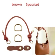 5pcs/Set DIY Bag Modification Accessories Kit, Handbag Handles, Buckles, D-Rings, PU Buckles, Hardware Accessories For Bags, Suitable For Crochet Bags, Knitted Bags, Handbags, Replacement Straps For DIY Craft Enthusiasts - Multicolor - View 14