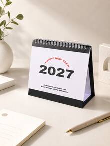 1 Buah Kalender Meja Sederhana 2027, Ornamen Meja Kreatif, Buku Catatan Perencanaan & Pengecekan, Versi Bahasa Inggris, Perlengkapan Belajar dan Kantor untuk Siswa, Kalender Hemat Ruang Meja - Sepotong Tunggal - View 13