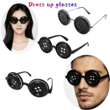 1 Set Adult Women's Halloween Button Eye Decoration Glasses, Party Costume Accessory, Funny Photo Prop Personalized Ball Party Glasses - Multicolor - View 1