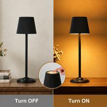 LED Premium Touch Control Tall Table Lamp, USB-C Charging Port, 3-Color Stepless Dimming, Touch Control, Smart Lighting, Bedside Night Light, Height Adjustable, Metal Body - Modern Mushroom Lampshade Design, Suitable For Home Decor, Living Room, Patio, Dining Room, Bar - Tall Lamp - View 6