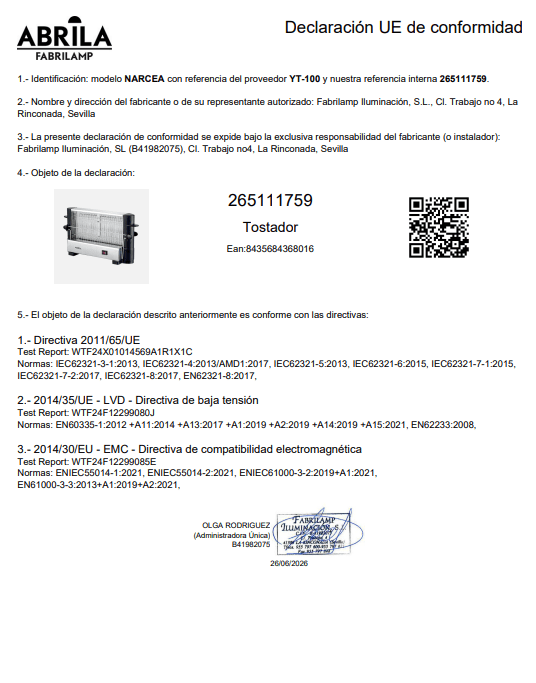 Avant 750W Stainless Steel Traditional Vertical Toaster With Side Rack, 4-Slice Electric Toaster For Bread And Pastries With Cool-Touch Handles, Narcea Series (Black/Chrome) - EU F Type Plug(220-240V) - View 4