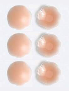 vfvQueen 12pcs Reusable Silicone Nipple Covers, Lift-Up Invisible Bra Pads, Adhesive Breast Pads Stickers (2/6/12pcs) - Multicolor - View 11