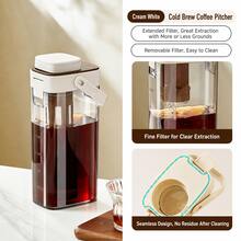 大容量冷萃咖啡壺，冷泡水果茶壺，便攜水壺，冷飲浸泡杯，適合露營、徒步、旅行、派對，送給家人和朋友的完美禮物 - 查看 5