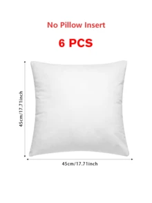 2/4/6pcs Soft Classic Style Lightweight Machine Washable Luxury Pillowcase Set (Pillow Insert Not Included), Solid Color Smooth Contemporary Hidden Zipper Closure Premium Cushion Cover Suitable For Sofa, Living Room, Bedroom Decor, Christmas Gift, 3 Sizes - White - View 19