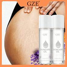 2瓶GZE-Oil身体护理油，针对妊娠纹，富含维生素E和精华，紧致提拉肌肤，可用作身体按摩油、面部及身体保湿油，适合所有肤质。 - 黃色 - 查看 1