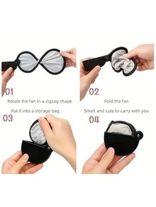 1pc Folding Handheld Football Fan, Essential For Football Fans, Party Decoration, Summer Gift, Must-Have For Watching Games, Cheer For Football - Multicolor - View 7