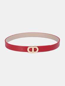 1pc/4pcs Solid Color Casual PU(Polyurethane) Women's Decorative Belt Suitable For Daily Use With Double D-Ring Buckle - A - View 6