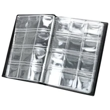 PU Material Coin Collection Album, 120 Pockets Artificial PU Leather Coin Storage Photo Album, Portable Transparent Inner Pages Coin Storage Book, Suitable For Collecting Coins And Commemorative Coins, Also Can Be Used As Birthday Gift, Commemorative Gift, Collection Gift, Holiday Gift - Multicolor - View 8