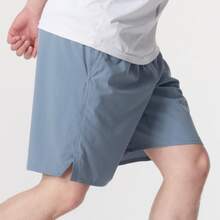 Nike Dri-Fit 舒適快乾休閒透氣直筒合身繫帶五分運動短褲 男款 藍色 - 藍色 - 查看 3