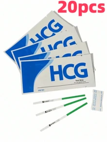 20/15/10/5/1 Peça Tiras de Teste HCG Pelvifine, Teste de Gravidez Doméstico Altamente Preciso, Embaladas Individualmente - multicolorido - Ver 14