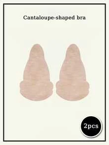 10pcs Disposable Non-Woven Fabric Breast Pads, Gourd-Shaped Non-Woven Fabric Breast Pads | Strapless, Self-Adhesive, Skin-Friendly, Invisible, Comfortable - Multicolor - View 10