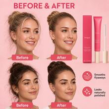 Hoegoa Hair Taming Wand Flyaway Hair Stick Slick Back Styling Cream Frizz Control Edge Tamer Travel Size Cream Haircare 0.6oz - 正裝 - 查看 2