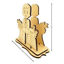 12 Servilletero de MDF con Diseño de Primera Comunión - por Docena - Café integral - Ver 3