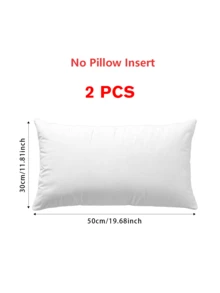 2/4/6pcs Soft Classic Style Lightweight Machine Washable Luxury Pillowcase Set (Pillow Insert Not Included), Solid Color Smooth Contemporary Hidden Zipper Closure Premium Cushion Cover Suitable For Sofa, Living Room, Bedroom Decor, Christmas Gift, 3 Sizes - White - View 15