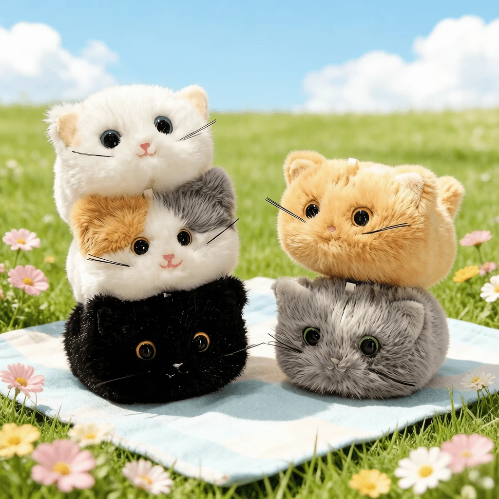 16cm/6.3in Cute Cat Plush Doll, Soft And Comfortable, Portable, Ideal As Backpack Decoration, Holiday Decor, Theme Party Or Gathering Decoration Gift, Perfect Gift For Children's Birthday Or Celebration
