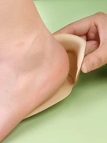 2 Pairs Non-Slip Heel Pads, Suitable For Loose Shoes, High Fit, Unisex, Improve Shoe Fit And Comfort, Prevent Heel Slipping And Blisters, Shoe Accessories - Beige - View 2