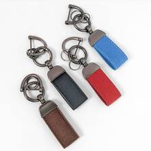 Short Leather Keychain, Fashionable Microfiber Leather Key Chain, Suede Key Ring Car Key Chain Pendant Creative Gift For Women And Men, Cool Fashion Car Key Chain, Car Key Chain, Minimalist Key Chain Key Ring Lanyard, Halloween, Christmas - A - View 1