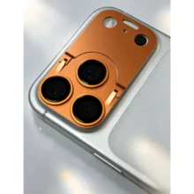 AR 鏡頭保護貼適用於 iPhone 17 Pro Max 與 17 Pro，防指紋防刮後置相機鏡頭膜，內建支架，2026 時尚設計高級手機相機鏡頭保護配件 - 彩色 - 查看 8