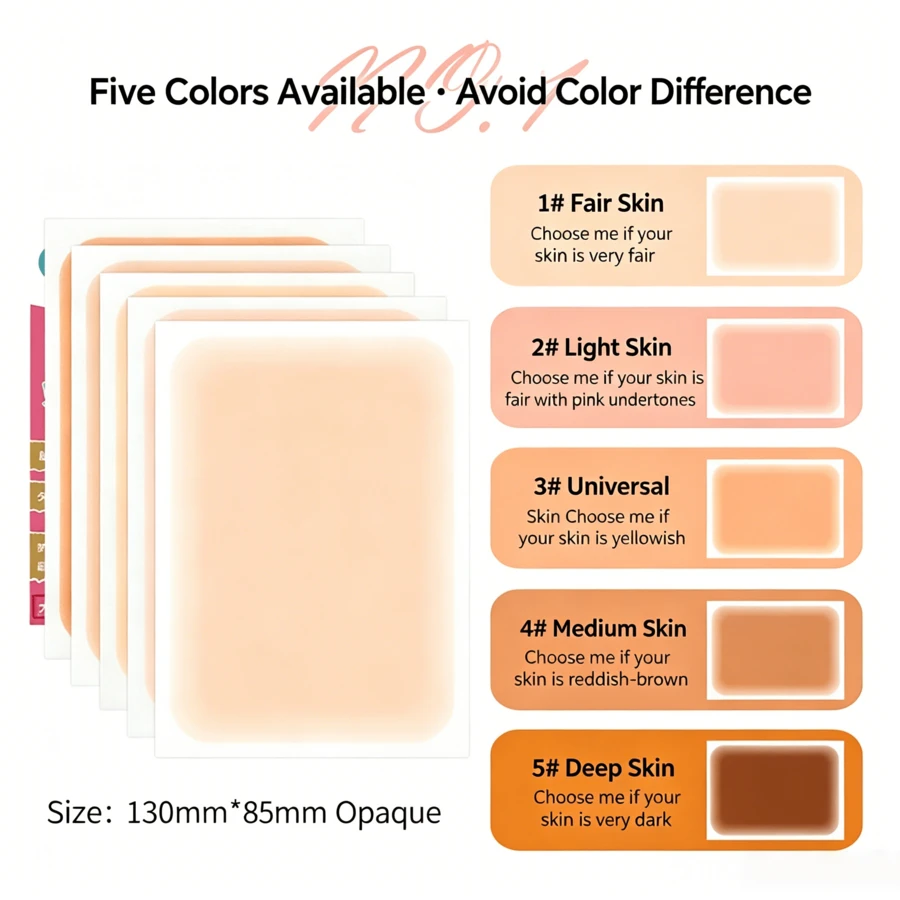 20/30/50pcs Tattoo Cover Stickers, Fragrance-Free, Transparent, Waterproof, Lightweight, Natural Appearance, No Battery Or Power Required, Portable Bandage Accessories, Suitable For Summer Travel, Tattoo Coverage, Travel, Travel Essentials, Bedroom, Vacation Accessories, Miscellaneous - Multicolor - View 1