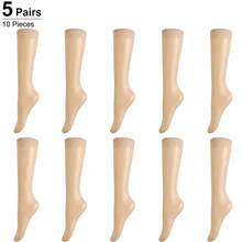 5 Pairs Of Solid Color Knee-High Socks, Comfortable And Easy Semi-Transparent Thin Stockings, Women'S Tights And Leg Warmers - Over the Calf Socks - View 15