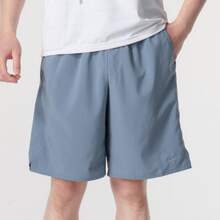 Nike Dri-Fit 舒適快乾休閒透氣直筒合身繫帶五分運動短褲 男款 藍色 - 藍色 - 查看 2