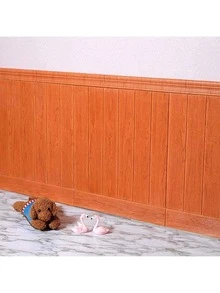 [3D Wood Grain Vinyl Wall Stickers] 20pcs 3D Wood Grain Vinyl Wall Panels - Removable & Waterproof Self-Adhesive Foam Wall Stickers - Easy Installation For Interior Decor In Various Shades - Wood Grain 20pcs - View 3