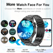 Unisex Smartwatch: Wireless Calling, Multiple Sports Modes, Remote Camera Control; Compatible With Android And IOS; USB Charging; Alloy Case With Silicone Strap; Modern Style; High-Definition Display; Perfect Gift For Men, Women, Partners Or Parents - View 4