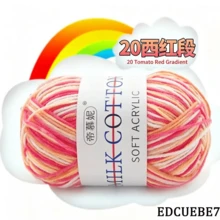 EDCUEBE7 1/10pcs Soft Warm Gradient Yarn - 3 Acrylic Blend, Perfect For Knitting Sweaters, Scarves, Socks And Gloves - [Sweater Socks Warm Yarn] - 3 Gradient Colors - View 24