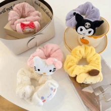 1pc Cartoon Theme Cute Hair Scrunchie, Non-Slip Headband, New Cute Pink Cartoon Hair Tie, Women's Vacation Outfit, Cute Cartoon Hair Clip, Fashion Accessory, Hair Accessory, Hairstyle Tool, Curly Hair Accessory, Autumn, Travel, Hairstyle Tool, Hair Care Product, Autumn, Women's Hair Accessory, Perfect Gift For Family, Friends And Classmates! Hair Accessory, Home Bathroom Decor, Autumn Decor, Back To School Season - Multicolor - View 5