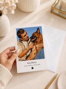 Personalized Greeting Cards With Envelopes, Custom Printed Cards With Multiple Photos And Text, Birthday Cards, Thank You Cards, Wedding Cards, Pet Cards, Suitable For Various Occasions - Multicolor - View 6