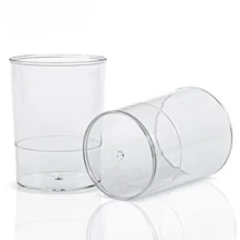 20pcs/50pcs Dessert Cups, 3.3oz 100ml Dessert Cups With Spoons And Lids, Plastic Dessert Bowls, Reusable Plastic Rectangular Dessert Cups, Mini Serving Trays, Cake Molds, Suitable For Desserts, Pudding, Mousse, Picnic, Party - Transparent - View 9