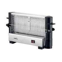 Avant 750W Stainless Steel Traditional Vertical Toaster With Side Rack, 4-Slice Electric Toaster For Bread And Pastries With Cool-Touch Handles, Narcea Series (Black/Chrome) - EU F Type Plug(220-240V) - View 1