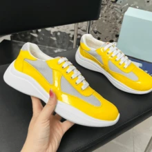Copa America 2026, Breathable Sneakers, Casual Low-Top Street Style Sneakers For Summer, Suitable For Men And Women, Durable, Sporty Low-Top - Lemon Yellow(檸檬黃) - 查看 1