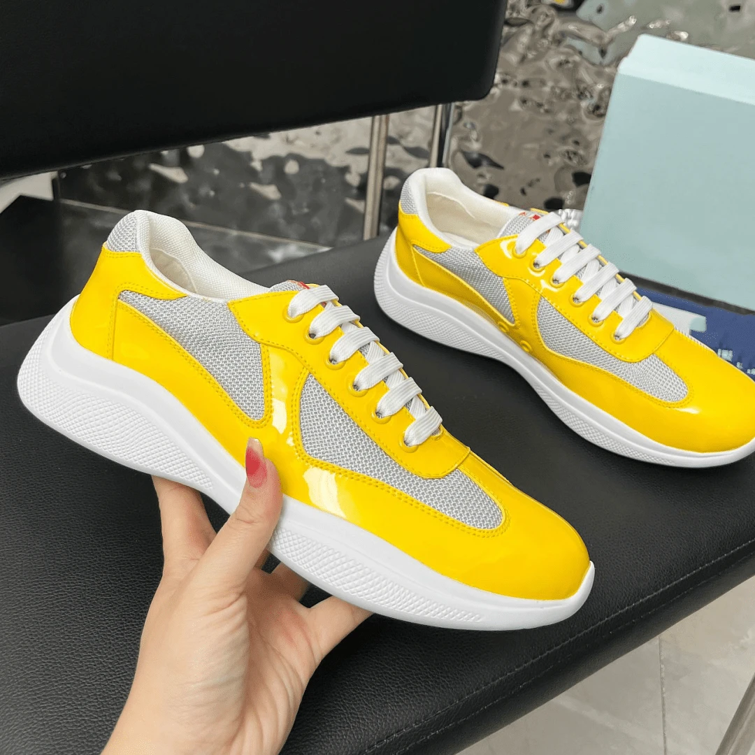 Copa America 2026, Breathable Sneakers, Casual Low-Top Street Style Sneakers For Summer, Suitable For Men And Women, Durable, Sporty Low-Top - Lemon Yellow(檸檬黃) - 查看 1