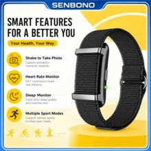 SENBONO Noua modă Smartwatch, design fără ecran, impermeabil, moduri sportive multiple, brățară de urmărire a activității, brățară inteligentă pentru monitorizarea somnului - Vizualizare 8