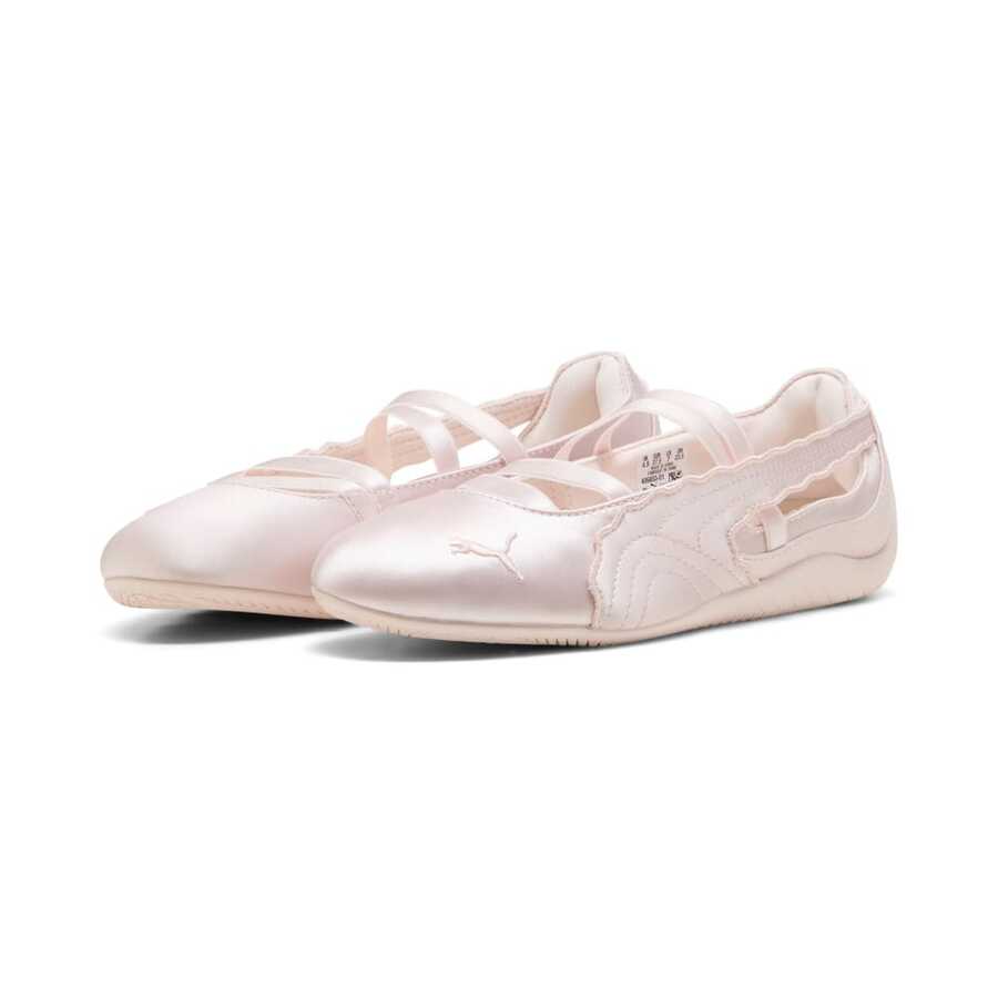 PUMA Women's Elegant Satin Ballet Mary Jane Racing Thin Sole Casual Shoes SPEEDCAT BALLET 40685301 - Pink - View 1