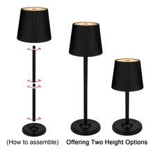 LED Premium Touch Control Tall Table Lamp, USB-C Charging Port, 3-Color Stepless Dimming, Touch Control, Smart Lighting, Bedside Night Light, Height Adjustable, Metal Body - Modern Mushroom Lampshade Design, Suitable For Home Decor, Living Room, Patio, Dining Room, Bar - Tall Lamp - View 10
