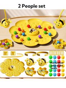 Multi-Player Bee Honey Collection Fishing Game Toy, Desktop Competitive Party Game Toy, English Color Box Packaging, Suitable For Teens 14+ As A Gift - Multicolor - View 5