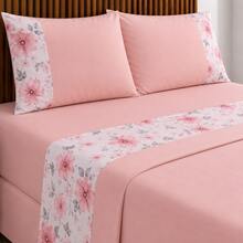 Alegra 400 Thread Count Silk Touch 4-Piece Sheet Set For Double/Queen/King Sizes - Premium Comfort - 奢華香檳玫瑰 - 查看 2