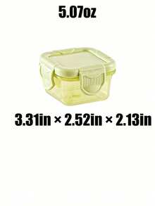 6pcs Macaron Color Double-Lock Transparent Mini Storage Boxes, 60ml/150ml PP Sealed Dust-Proof Fresh-Keeping Containers, Cute Portable Square Small Jars, Suitable For Travel Snacks Nuts Seasoning Storage - Multicolor - View 26