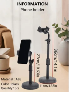 360°可旋轉可調高桌面手機支架，通用懶人手機架，適用於直播、影片錄製、自拍、線上課程，相容所有智慧型手機與小型平板電腦，穩定防滑底座，手機配件禮物 - 多款式 - 查看 9